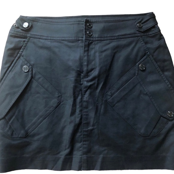 VTG Y2K Ralph Lauren Golf Skirt Attached Shorts Pockets Black Size 2 Stretch - Picture 1 of 9